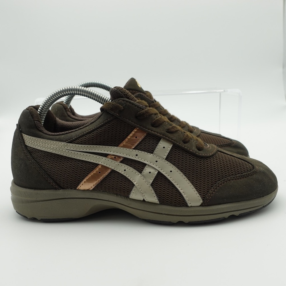 Asics Hadashi Walker Women Size 8 Shoes Brown Running Sneakers Zip Training